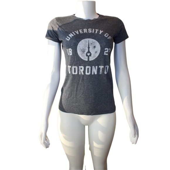 University of Toronto CN Tower Grey T Shirt Tee - Picture 2 of 4